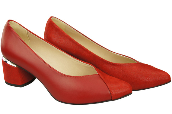 Výjimečné dámské boty z červené přírodní kůže Pocit luxusu na nohou 191 ElitaBut