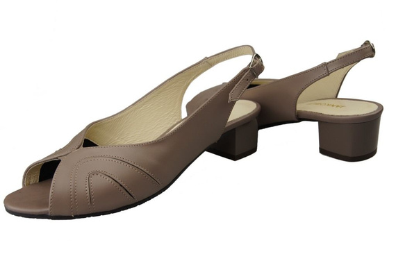Dámská obuv Sandály z přírodní kůže Cappuccino 991 ElitaBut