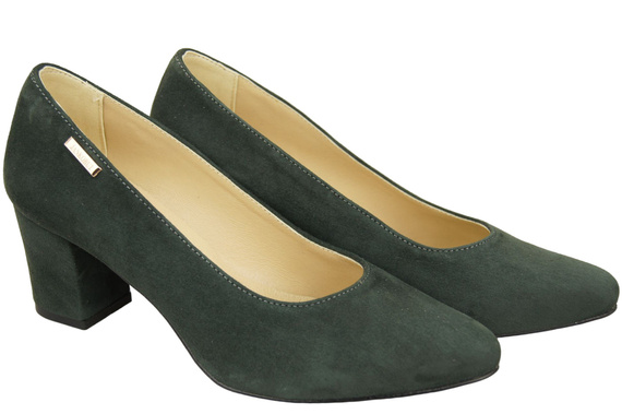 Dámská obuv Graphite Natural Leather Suede pumps 106 ElitaBut