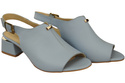 Dámská obuv Sandály Light Blue Gold Buckle Natural Leather 198 ElitaBut