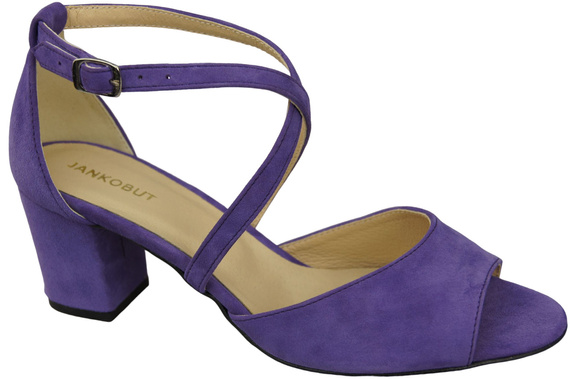 Dámská obuv Sandály Fialová přírodní kůže Semiš 111 ElitaBut