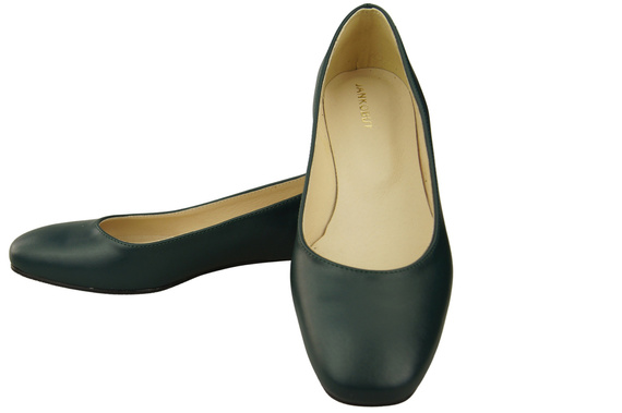 Ploché dámské boty Malachite lodičky Ozdobný podpatek Přírodní kůže 209 ElitaBut