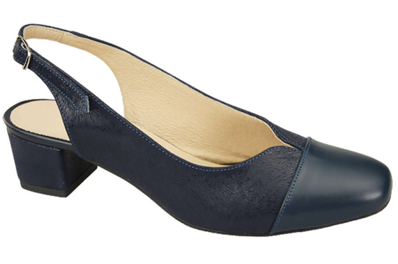 Dámská obuv Sandály z přírodní kůže 165 Navy blue ElitaBut