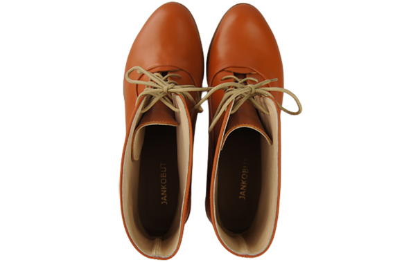 Dámské kozačky červené Jaro/podzim přírodní kůže 155 L ElitaBut