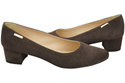 Pohodlné dámské boty Chocolate Natural Suede Leather 220 od ElitaBut