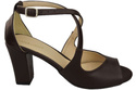 Dámská obuv Chocolate Sandals Natural Leather 186 ElitaBut
