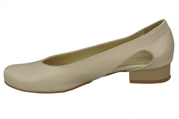 Dámské baletní boty Beige natural leather 103 ElitaBut