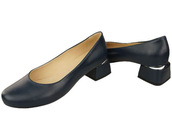 Dámská obuv Dámské lodičky Přírodní kůže 159 Námořnická modrá ElitaBut