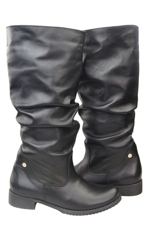 Obuv Dámské boty Přírodní kůže 123 Černá ElitaBut