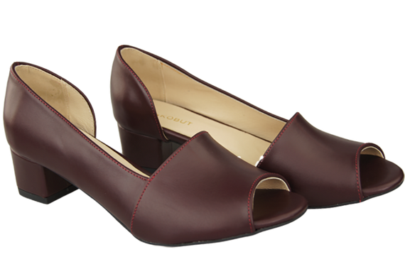 Dámská obuv Sandály Maroon Natural Leather 147 ElitaBut