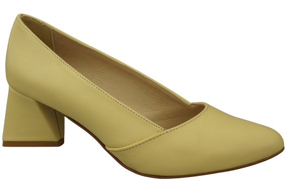 Dámské Lodičky Banán Pravá Kůže Špičatá Špička Podpatek ElitaBut 221