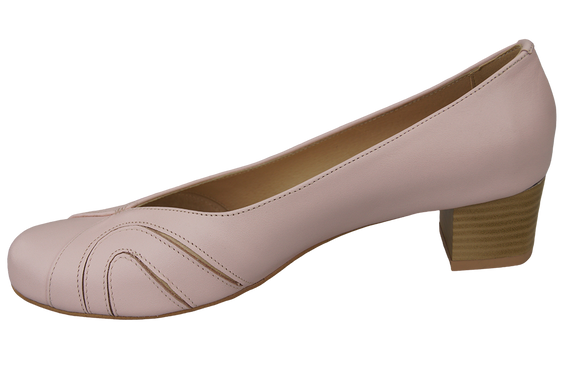 Dámská obuv Dámské kožené lodičky Powder pink 786 ElitaBut