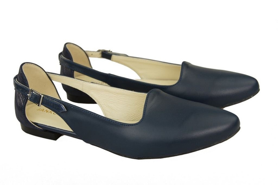 Dámská obuv Sandály Navy Blue Natural Leather 127 ElitaBut