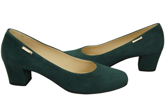 Pohodlná dámská obuv Zelená semišová kůže 172 od ElitaBut