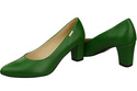 Klasická hladká dámská obuv Obuv v zelené přírodní kůži 213 ElitaBut