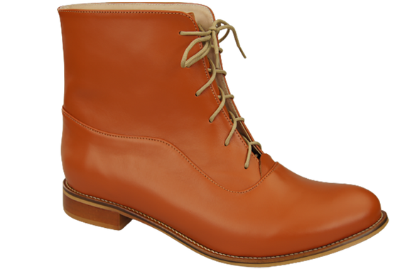 Dámské kozačky červené Jaro/podzim přírodní kůže 155 L ElitaBut