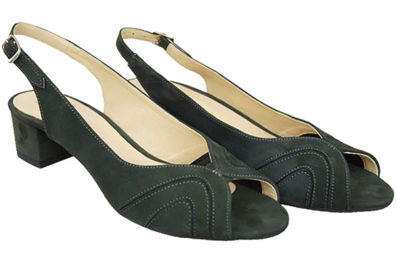 Dámská obuv Sandály z přírodní semišové kůže Graphite 991 ElitaBut