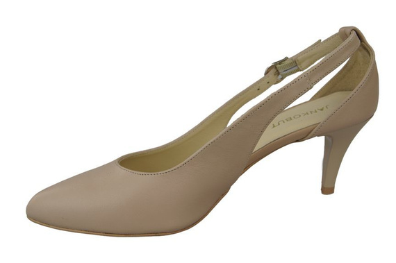 Dámská obuv Sandály Nízké Stiletto Přírodní kůže Cappuccino Lico 973 ElitaBut