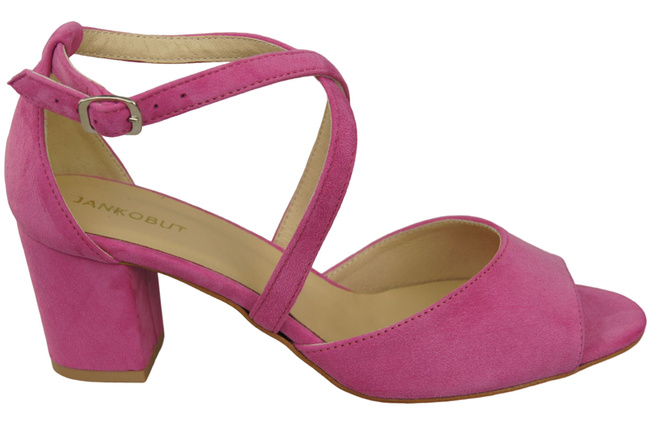 Dámská obuv Sandály Fuchsiová přírodní kůže Semiš 111 ElitaBut