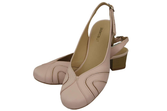 Dámská obuv Sandály z přírodní kůže Powder pink 842 ElitaBut