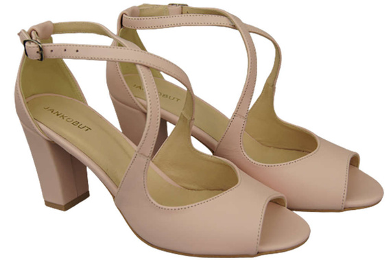 Dámská obuv Sandály Powder Pink Natural Leather 186 ElitaBut