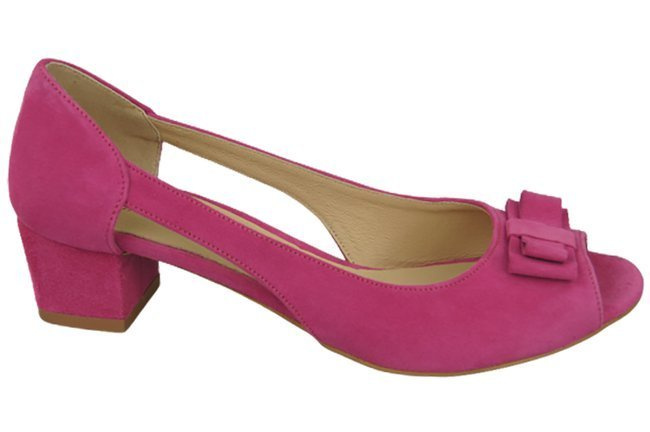 Dámské sandály Fuchsia Natural Suede Leather 145 Z ElitaBut