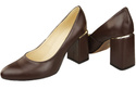 Dámská obuv Chocolate pumps Natural leather 179 ElitaBut
