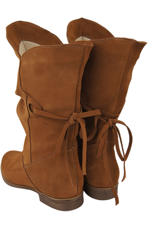 Dámské boty Caramel Jaro / podzim přírodní kůže velur 999 L ElitaBut