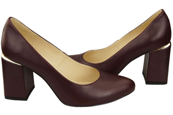 Dámská obuv Maroon Natural Leather 179 ElitaBut