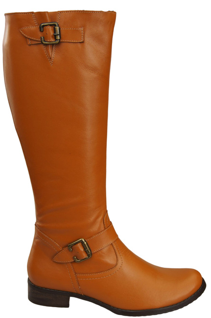 Obuv Dámské boty z přírodní kůže Červená 747 ElitaBut