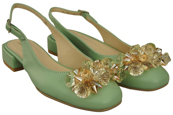 Dámská obuv Mint Sandály s krystaly Přírodní kůže 215 ElitaBut