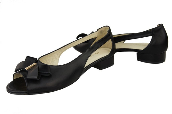 Obuv Dámské sandály Černá přírodní kůže 994 ElitaBut