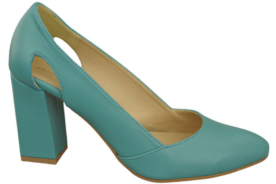 Dámská obuv Tyrkysové lodičky Přírodní kůže 184 ElitaBut