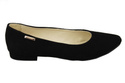 Dámské baleríny Černá semišová přírodní kůže 131 ElitaBut