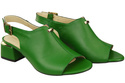 Dámská obuv Sandály Zelená zlatá přezka Přírodní kůže 198 ElitaBut