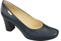 Dámské boty Classic Navy Blue Natural Leather Almond Nose pumps 201 ElitaBut