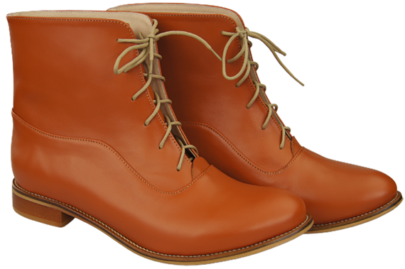 Dámské kozačky červené Jaro/podzim přírodní kůže 155 L ElitaBut