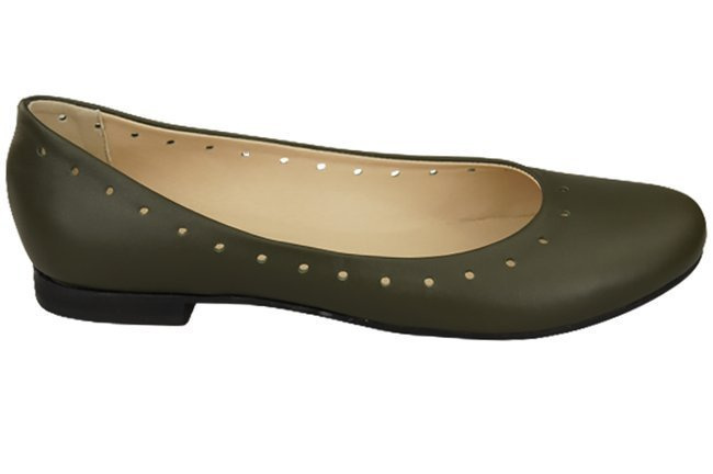 Dámské pohodlné baleríny z přírodní kůže Olive 162 ElitaBut