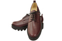 Dámské šněrovací boty Boty Maroon Leather Natural 180 ElitaBut
