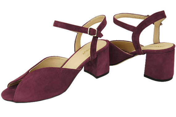 Dámská obuv Sandály Maroon Natural Leather Suede 185 ElitaBut