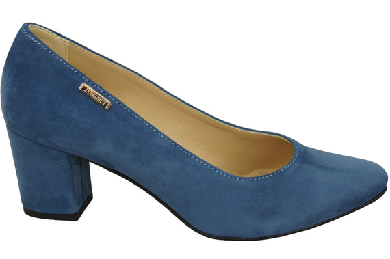 Dámská obuv Blue Suede Natural Leather pumps 106 ElitaBut