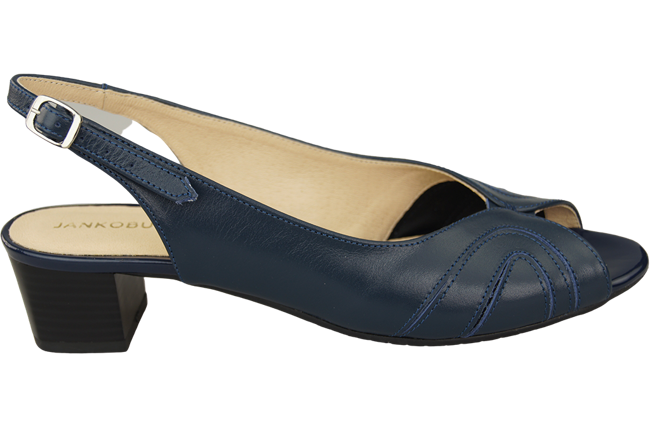 Dámská obuv Přírodní kůže Sandály Navy blue 991 ElitaBut