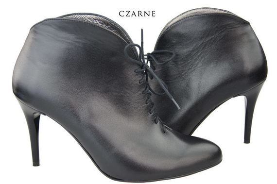 Obuv Dámské kozačky černé Jaro / podzim přírodní kůže 955 ElitaBut