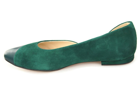 Dámské boty Balerina Malachite přírodní kůže Semiš 146 ElitaBut