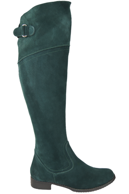 Dámské boty Malachite Musketeers Vysoké nad kolena z přírodní kůže Velour 154 ElitaBut