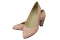 Dámská obuv Dámské kožené lodičky Powder Pink Lacquer 974 ElitaBut