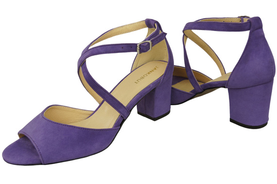 Dámská obuv Sandály Fialová přírodní kůže Semiš 111 ElitaBut
