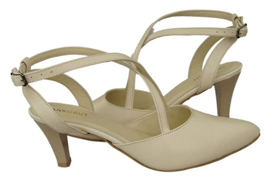 Dámské sandály Beige Natural Leather 129 ElitaBut