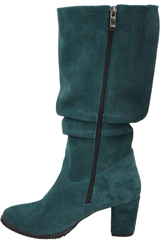 Dámské kozačky Malachite přírodní kůže Velour 141 ElitaBut