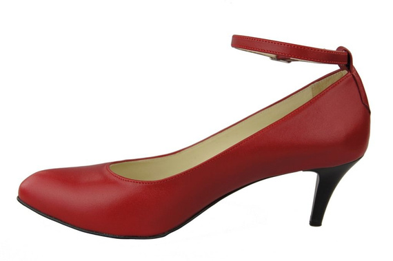 Dámská obuv Červené lodičky Přírodní kůže 997 ElitaBut